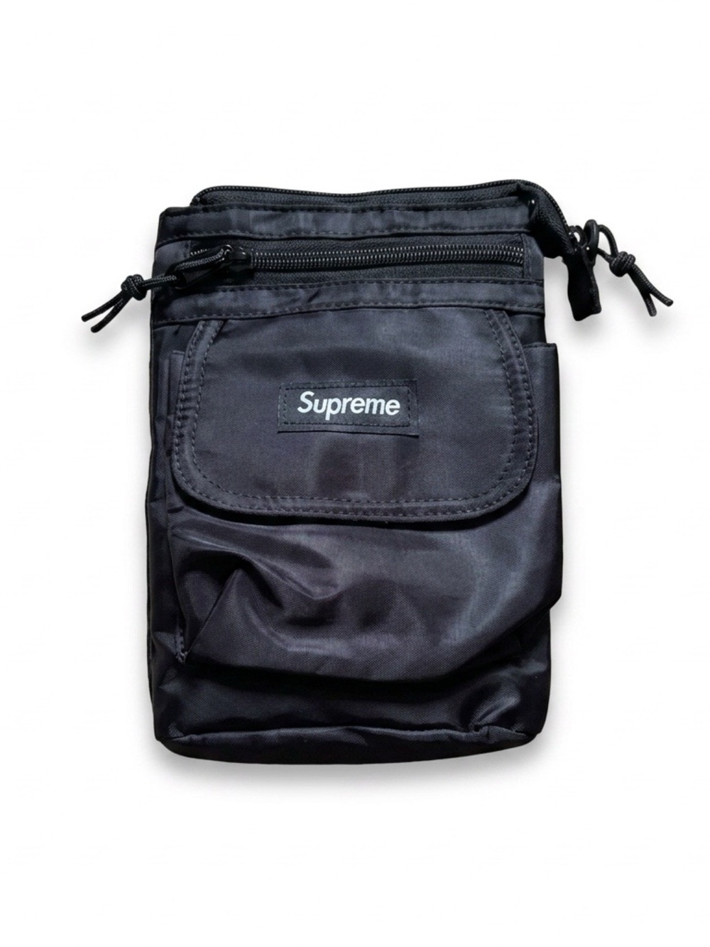 Supreme Black Lightweight Shoulder Pouch